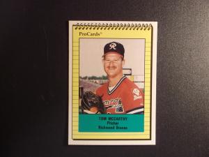1991 ProCards Richmond Braves Tom McCarthy Card # 2563