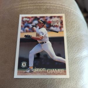 1996 Topps Future Star #210 Jason Giambi - Oakland A's