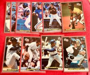 1984 Donruss Action All-Stars starter card set Rickey Henderson Ryne Sandberg +9