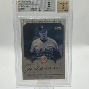 2003 Upper Deck Yankees Signature Joe Torre Pride of NY Autograph #PN-JT