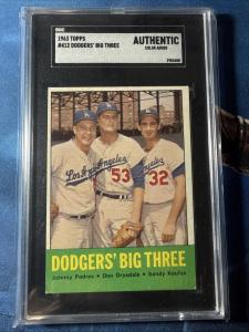 1963 Topps - Sandy Koufax, Don Drysdale, Johnny Podres #412