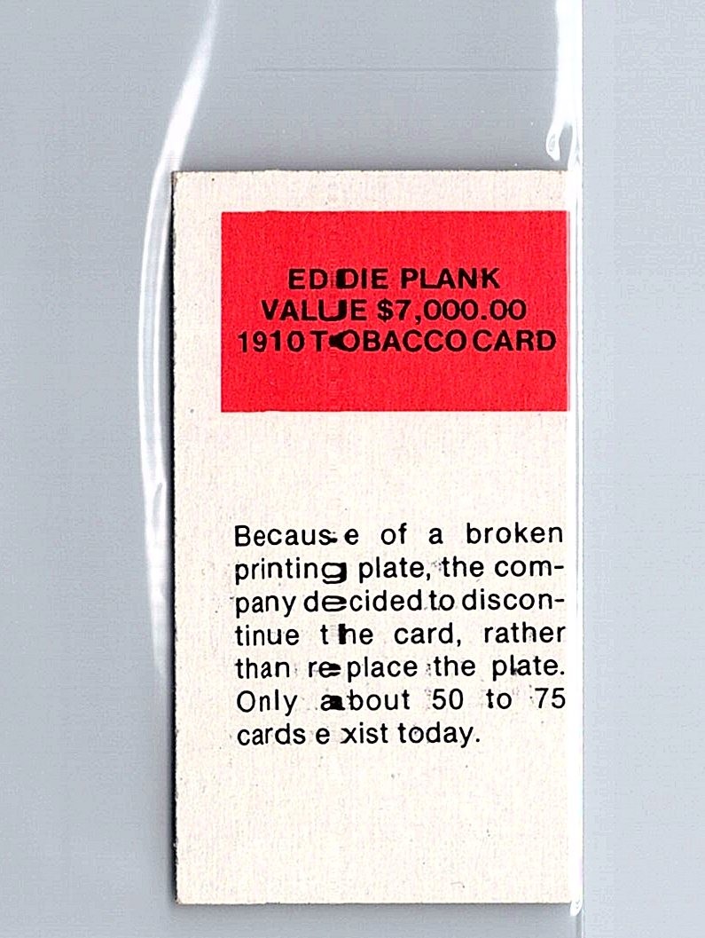 1987 Hygrade All-Time Greats #NNO Eddie Plank Famous-Reprints-T206