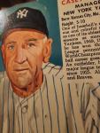 1952 Red Man All-Star Baseball Card #1A Casey Stengel NYYankees G-VG Pinholes