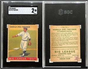 1933 Goudey Baseball Card #22 HAROLD (Pie) TRAYNOR Pittsburgh Pirates SGC 2