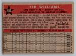 1958 TOPPS #485 TED WILLIAMS BOSTON RED SOX ALL-STAR