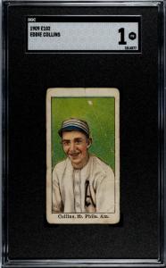 1908 E102 Eddie Collins Baseball Card SGC 1