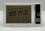 1961 Topps #409 Walter Johnson HOF-3rd Shutout in 4 Days-PSA 7 + 3 Free Cards!