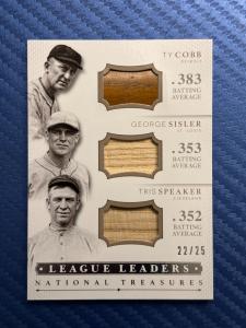 Ty Cobb 2014 National Treasures Game Used Bat Barrel Rare HOF card 22/25