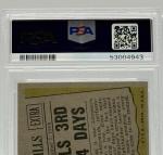 1961 Topps #409 Walter Johnson HOF-3rd Shutout in 4 Days-PSA 7 + 3 Free Cards!