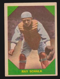 RAY SCHALK white sox 1960 FLEER #56 VG-EX 