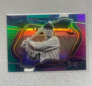 2023 Panini Select Diamond Level Prizm /25 Sam Rice #230 Cleveland Guardians