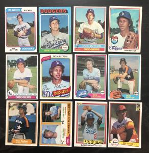 1970-80's Don Sutton 24 + lot Topps Fleer Donruss Dodgers Angels No Duplicates 