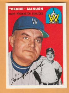 Heinie Manush Washington Senators 1994 Topps Archives '54 #187 Cornersville TN