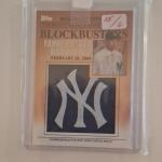 2012 Topps Update Blockbusters Yankees Get Rodriguez Hat Logo Patch Relic Card
