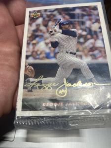 Reggie Jackson 1995 Upper Deck New York Yankees 3/3 Sports Drink Factory Sealed