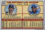 BO JACKSON DON MATTINGLY 66### BUY 5 GET 1 FREE ### or 30% OFF 12 OR MORE