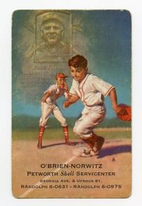 1953 John McGraw New York Giants Baseball Card