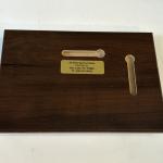 1956 Topps Stan Musial Variation Card St Louis Cardinals Wood Display Plaque