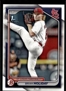 2024 Bowman Draft Paper Brian Holiday St. Louis Cardinals #BD-137 5 Card Lot