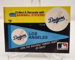 1986 Fleer Los Angeles Dodgers Pennant #12 Lloyd Waner back (READ)