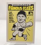 1986 Fleer Los Angeles Dodgers Pennant #12 Lloyd Waner back (READ)