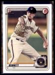 2020 Bowman Paper Nick Bennett Milwaukee Brewers #BP-140 5 Card Lot