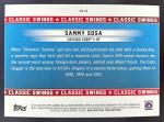 2025 Topps All-Star Game Mega Box Sammy Sosa Classic Swings #CS-18 Cubs