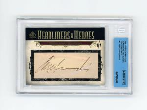 Kenesaw Mountain Landis 2008 1/1 Signed Card