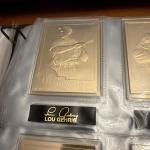 Danbury Mint 22KT Gold Baseball Card Set (50 Complete) Babe Ruth, Ty Cobb, etc.