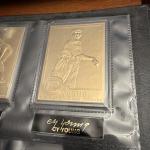 Danbury Mint 22KT Gold Baseball Card Set (50 Complete) Babe Ruth, Ty Cobb, etc.