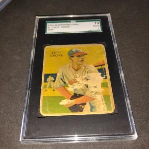 1934 Diamond Stars Lefty Grove #1 SGC Graded Card