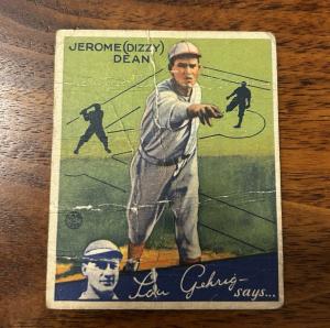 1934 Goudey Dizzy Dean Baseball Card #6