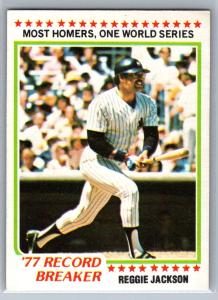 1978 Topps Reggie Jackson Record Breaker #7