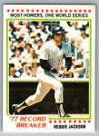 1978 Topps Reggie Jackson Record Breaker #7