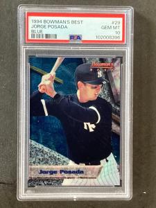 1994 Bowman's Best Jorge Posada Blue PSA 10