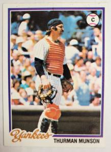 1978 Topps Thurman Munson Yankees #60 Card