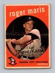 1959 Topps Roger Maris #202 Kansas City Athletics Card