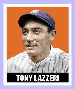 Tony Lazzeri Yankees Baseball Trading Card 48-L-TL-1