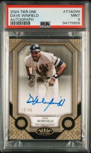Dave Winfield #/49 Auto - 2024 Topps Tier One