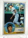 1983 Topps Lou Piniella Baseball Card #307