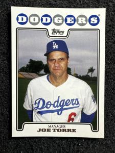 Joe Torre 2008 Topps #624 Los Angeles Dodgers