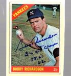 Bobby Richardson Autographed Yankees WS Champs Card
