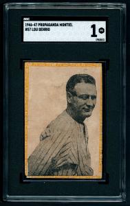 1946-47 Lou Gehrig Propagandas Montiel Baseball Card