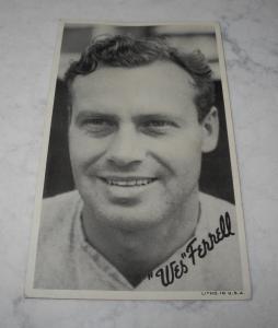 1936 Goudey Wide Pen Wes Ferrell Card