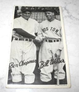1936 R314 Goudey Wide Pen Ben Chapman & Bill Werber