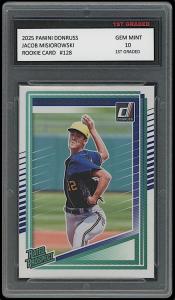 Jacob Misiorowski 2025 Donruss Rated Rookie Card 10