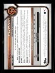 Ryan Reckley 2022 Bowman Draft Giants 5 Card Set