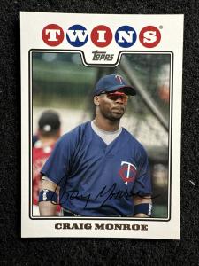Craig Monroe #348 2008 Topps Minnesota Twins Card