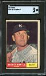 1961 Topps Mickey Mantle #300 Card SGC 3