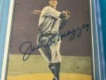 Joe DiMaggio Signed Card with CGC JSA Authentification